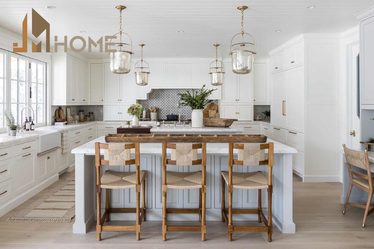 Cải tạo phòng bếp với phong cách Coastal