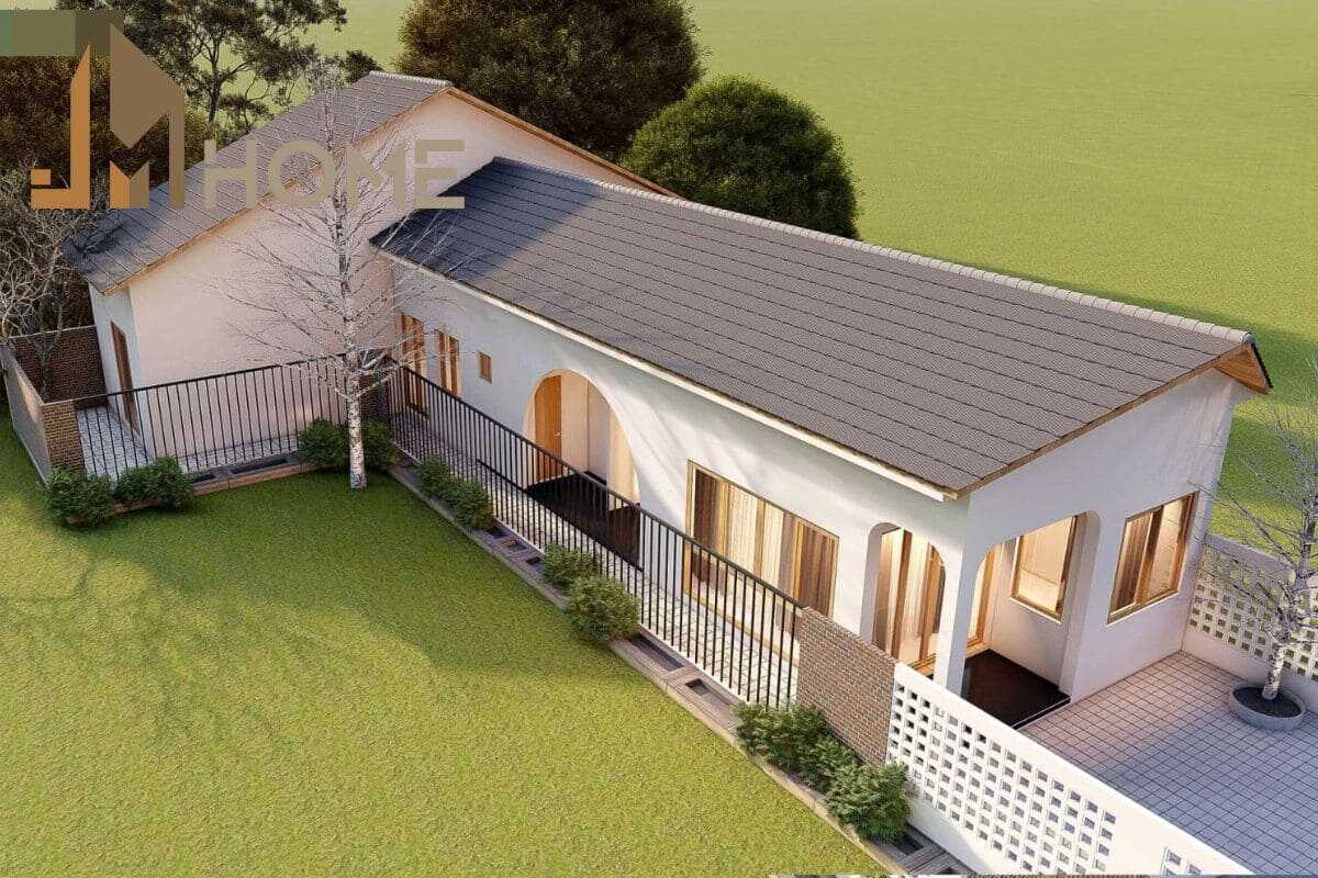 Cổng nhà cấp 4 mái ngói: Nét đẹp truyền thống và hiện đại 2025 9 Mẫu cải tạo nhà cấp 4 nông thôn hình chữ L