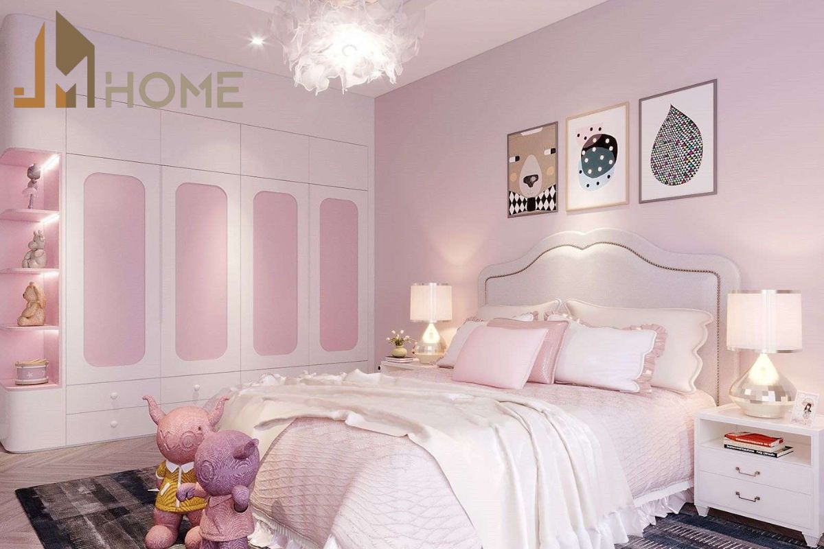 Hồng pastel là một trong những tone màu thịnh hành trong thiết kế nội thất