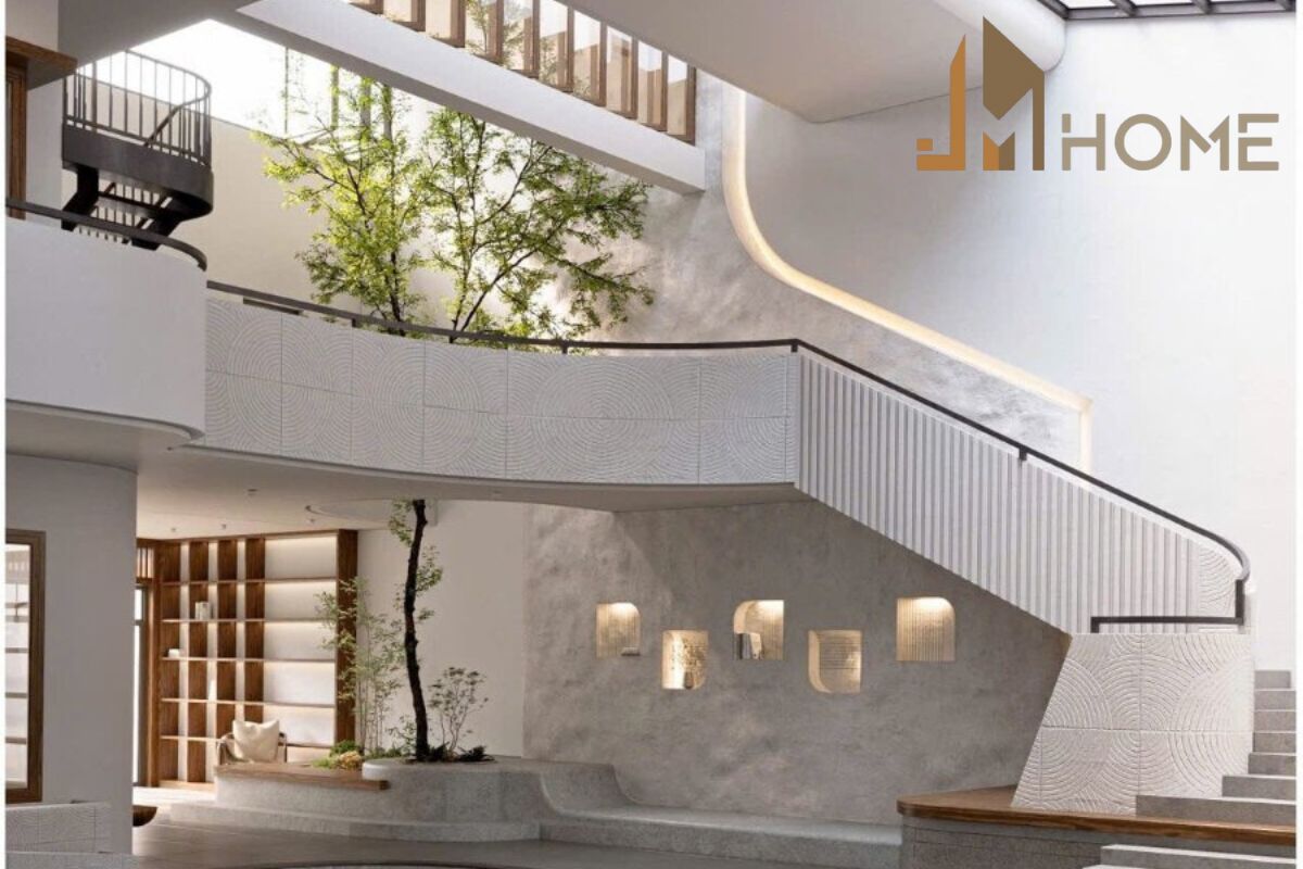 Tối ưu không gian với nội thất nhà ống 2 tầng hiện đại 2025