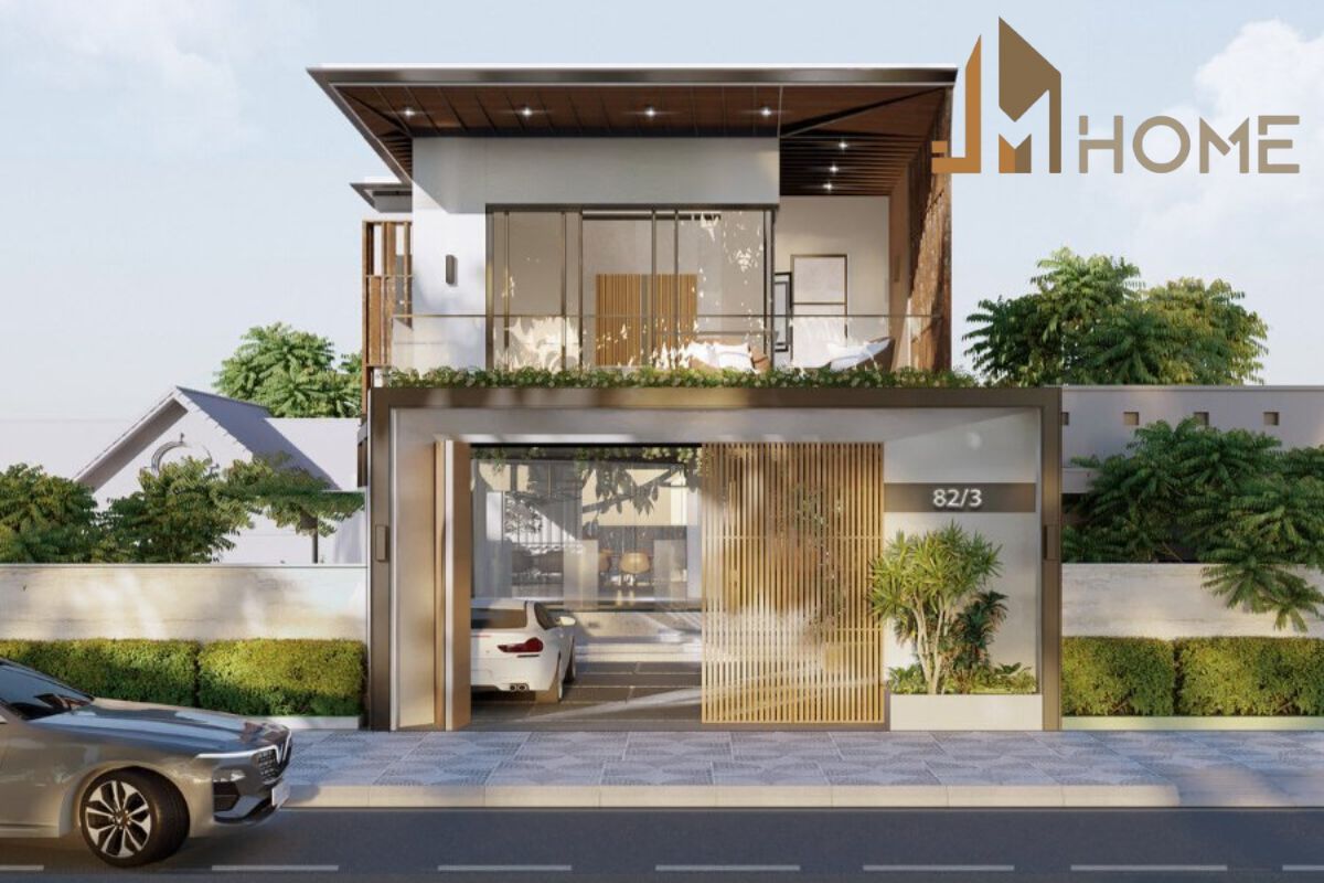 Mẫu thiết kế biệt thự phố với phong cách Singapore