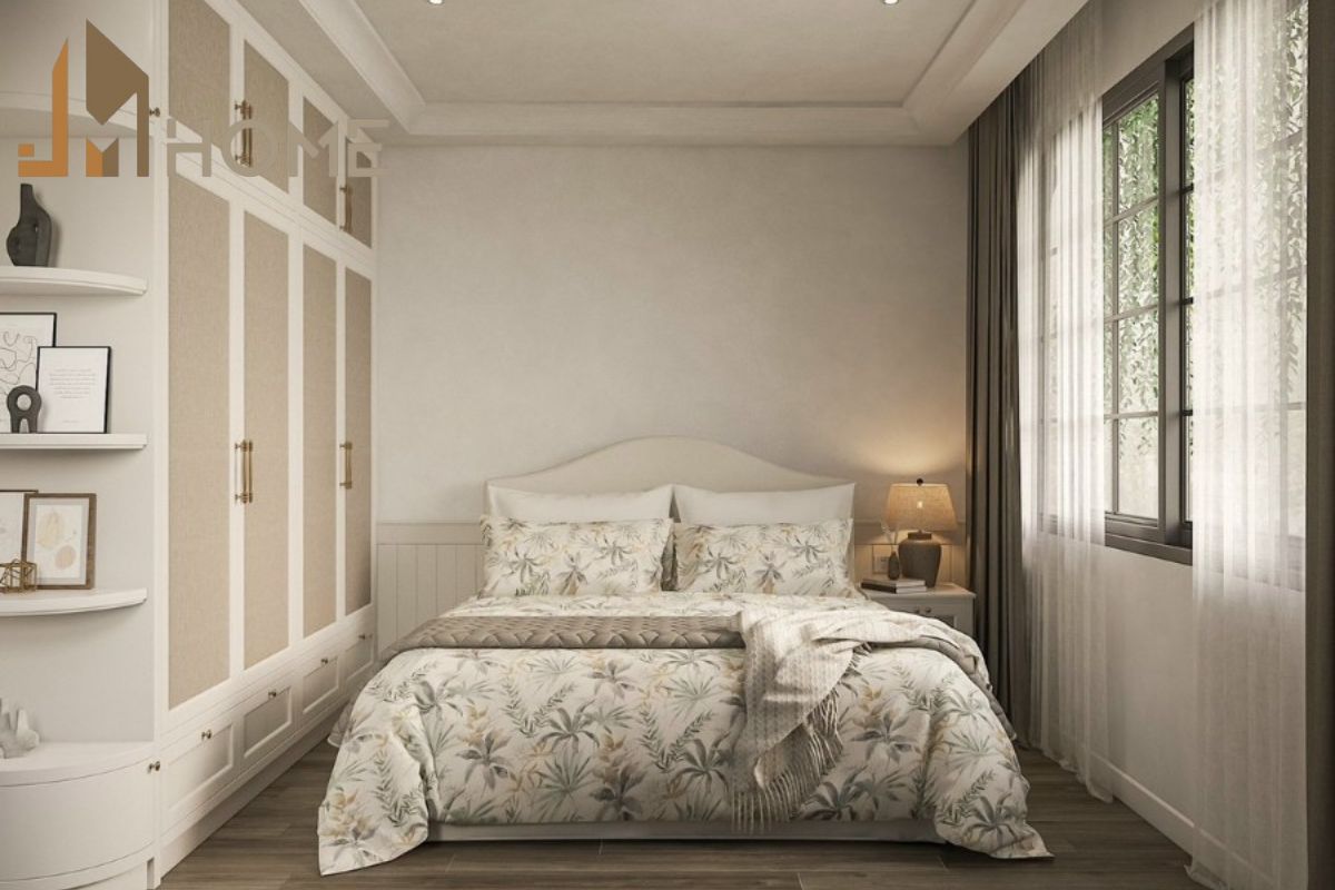 Thiết kế phòng ngủ 12m2 phong cách Bắc Âu