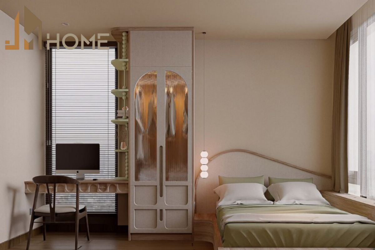 Thiết kế phòng ngủ 12m2 phong cách Nhật Bản