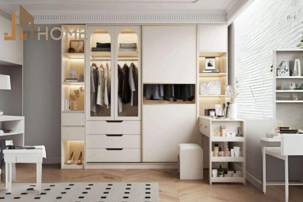 Mẫu thiết kế tủ quần áo thông minh, đa năng