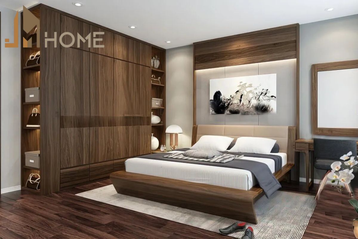 Tủ quần áo cao kịch trần là giải pháp lý tưởng cho các phòng ngủ nhỏ