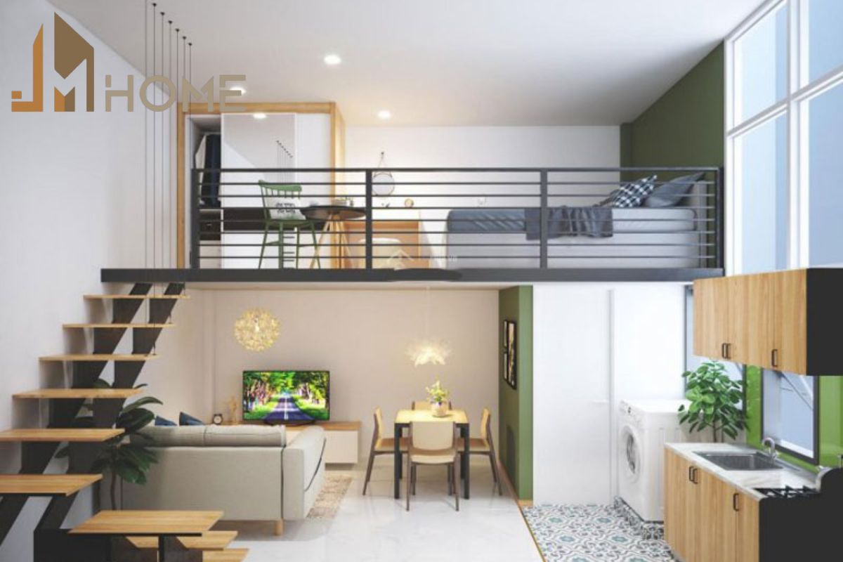 Mẫu thiết kế nhà trọ cho thuê có gác lửng
