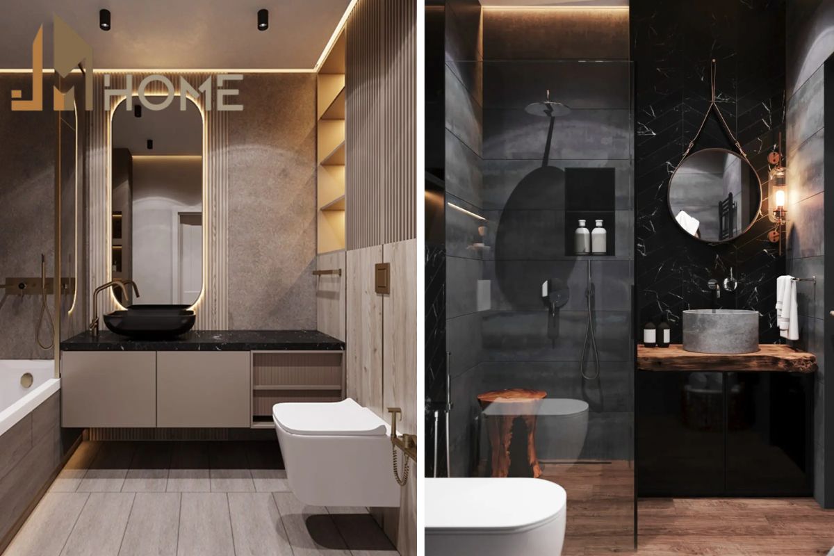 Thiết kế phòng tắm 6m2 phong cách hiện đại