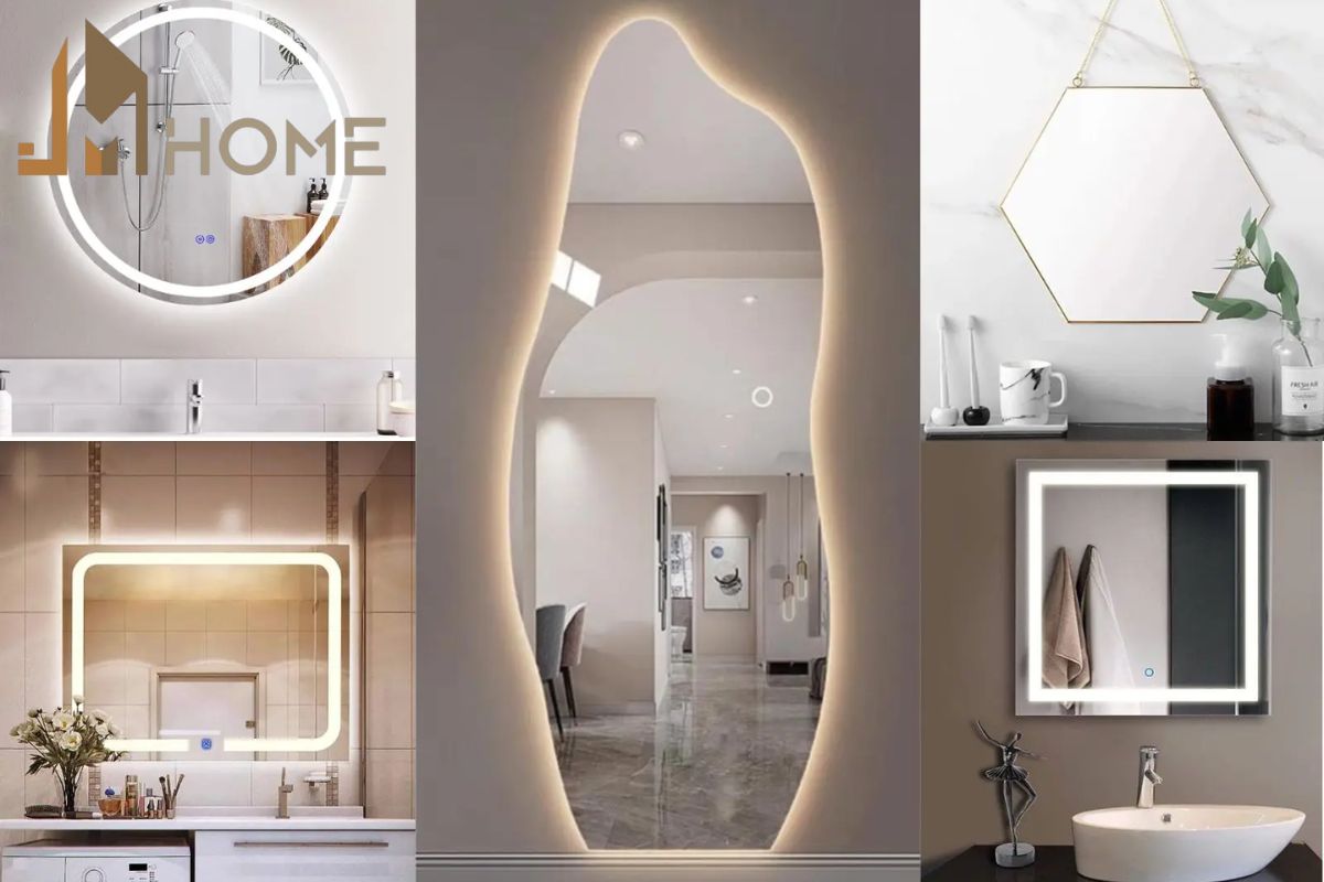 Mẫu thiết kế phòng tắm 6m2 sử dụng gương lớn