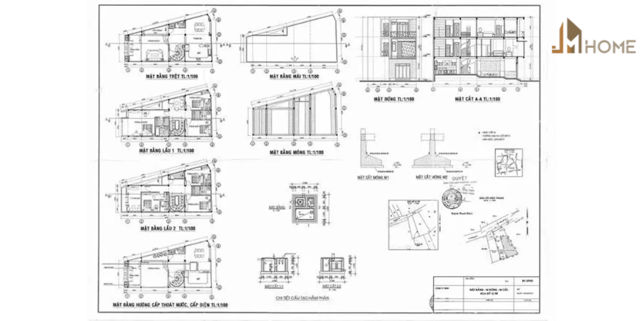 Mẫu bản vẽ thiết kế công trình cần thiết khi xin giấy phép