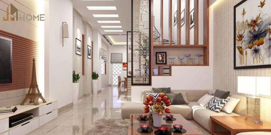 Xu hướng nội thất nhà ống 2 tầng 2025 đẹp, hiện đại, sang trọng