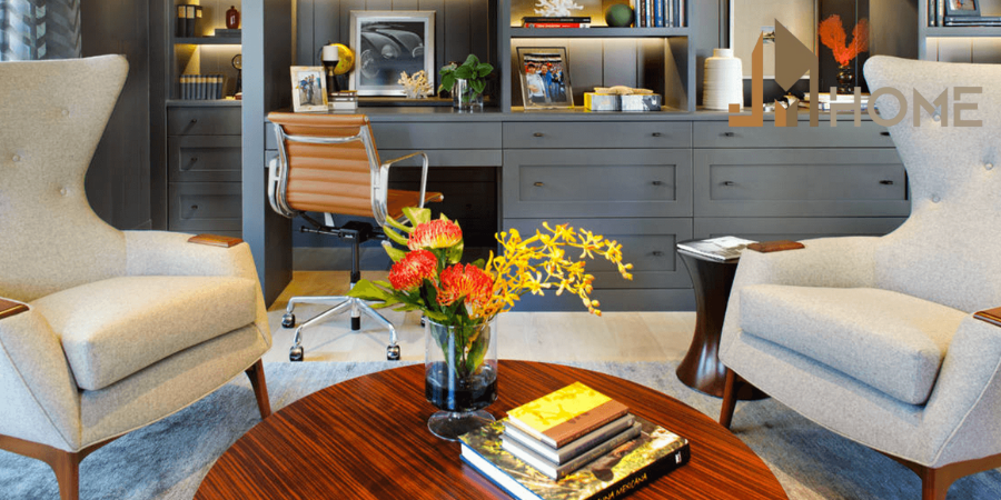 Decor phòng làm việc cho thấy phong cách cá nhân.