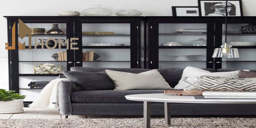 Tủ trang trí phòng khách chung cư