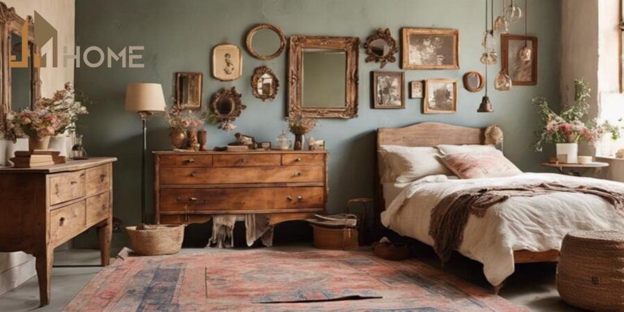 Decor phòng ngủ vintage