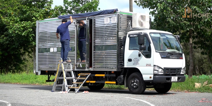 Biến xe tải thành nhà - Xu hướng mobile home và dịch vụ cải tạo chuyên nghiệp 6 cải tạp xe tải thành nhà