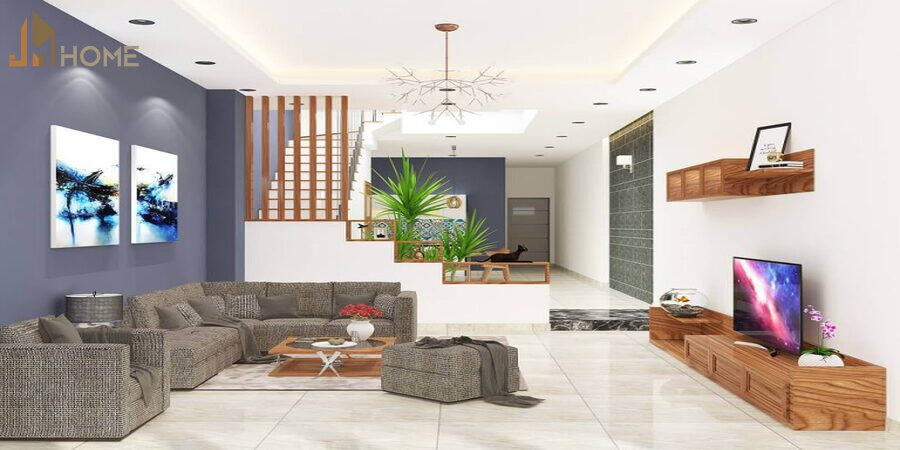 Phòng khách nhà ống đẹp 4m đã trở thành xu hướng thiết kế được nhiều gia đình lựa chọn
