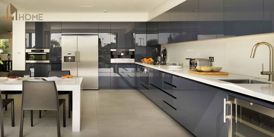 Mẫu tủ bếp acrylic đẹp - Xu hướng nội thất bếp hiện đại 2025 9 mẫu tủ bếp acrylic đẹp