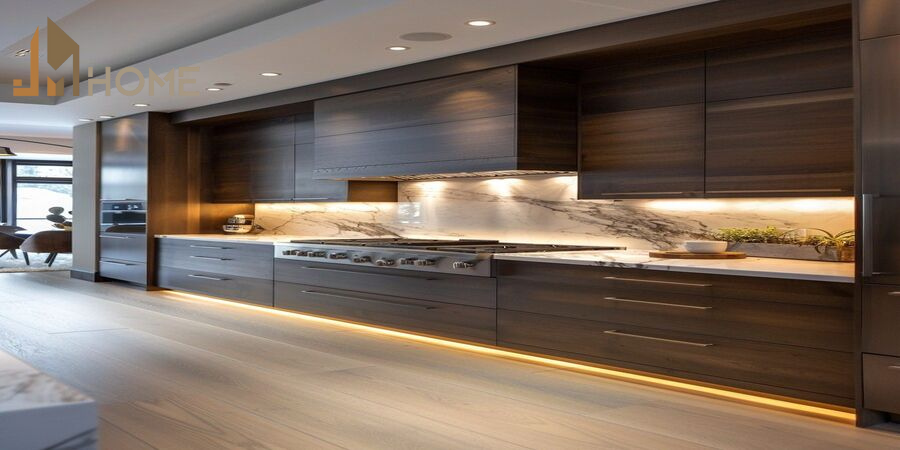 Tủ bếp hiện đại và tiện dụng - Giải pháp cho không gian bếp thông minh 8 Mẫu tủ bếp chữ I hiện đại