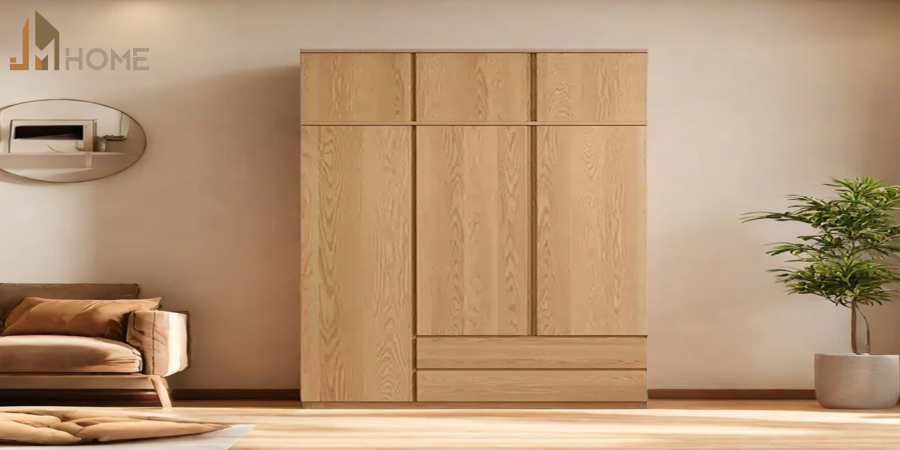 Tủ ba buồng đẹp cao cấp - Thiết kế nội thất sang trọng 2025 4 tủ ba buồng