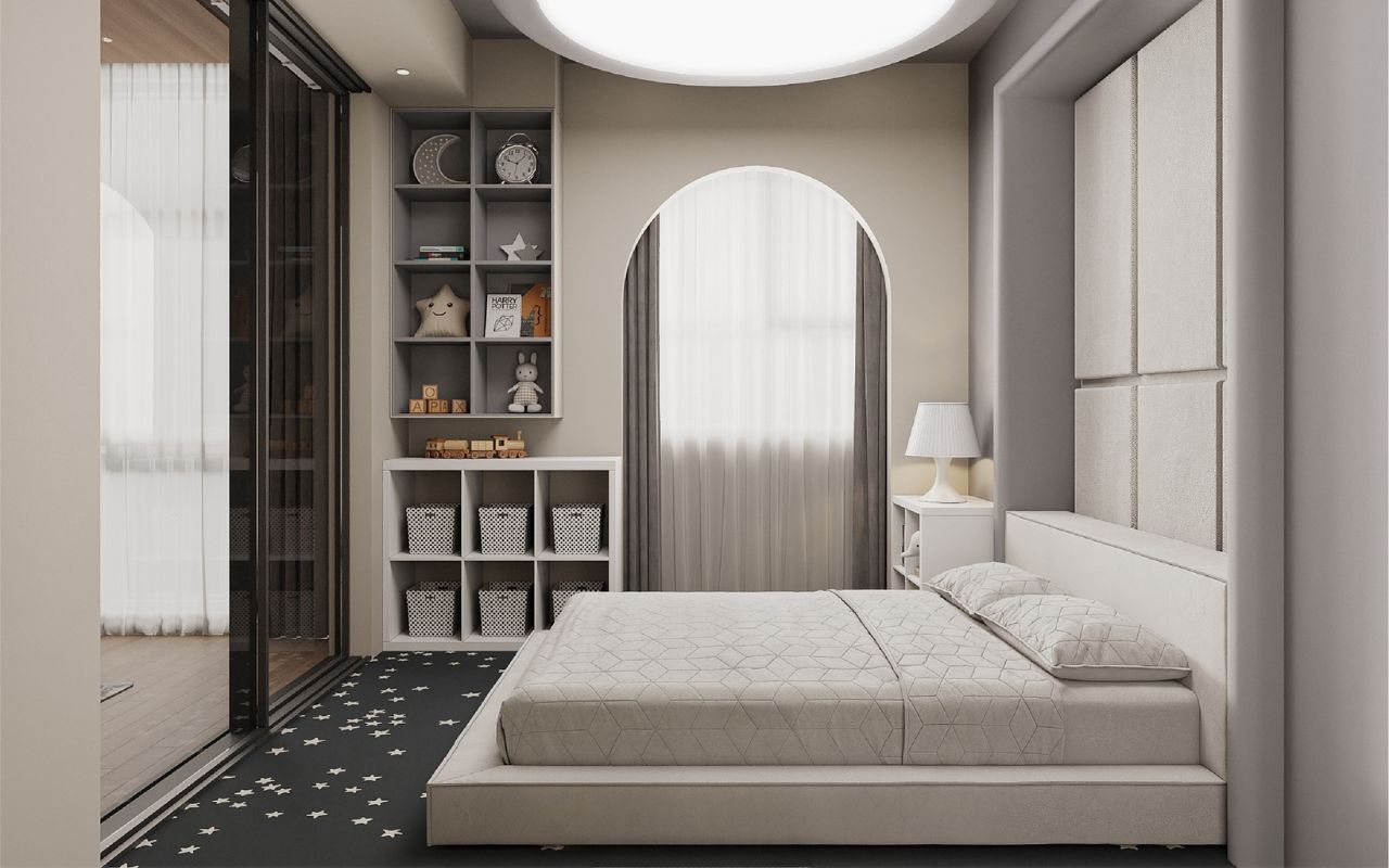 Không gian nghỉ ngơi tiện nghi, nâng tầm giá trị căn hộ 3 phòng ngủ.