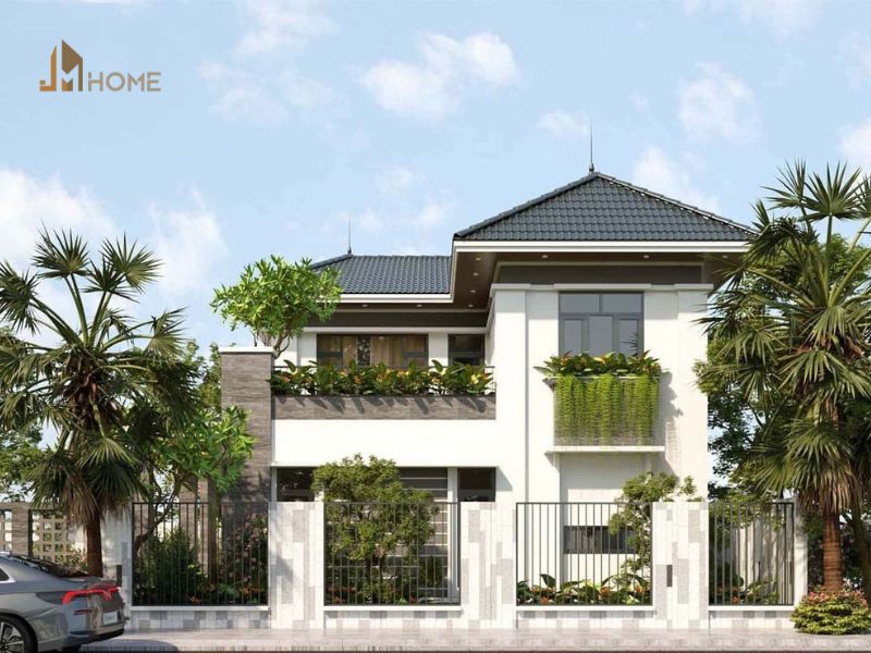 Các mẫu cải tạo nhà cấp 4 thành nhà 2 tầng đẹp và tiết kiệm 9 Mẫu cải tạo nhà cấp 4 thành 2 tầng mái thái sang trọng