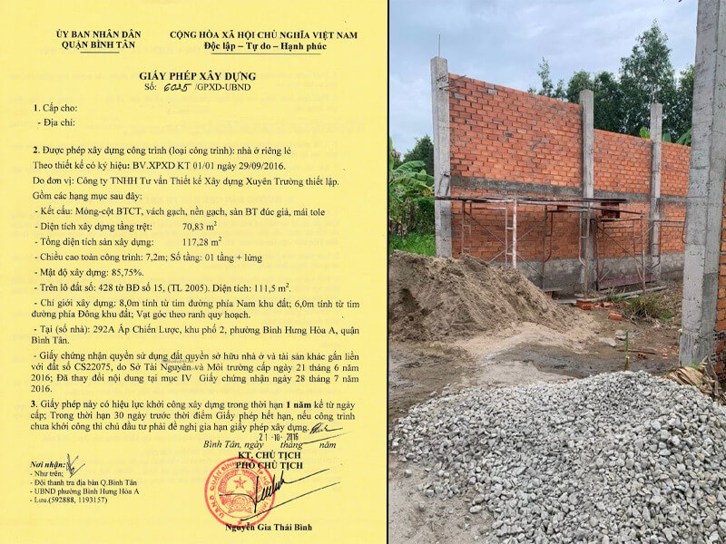 Giải pháp xin giấy phép xây dựng cho công trình bị từ chối