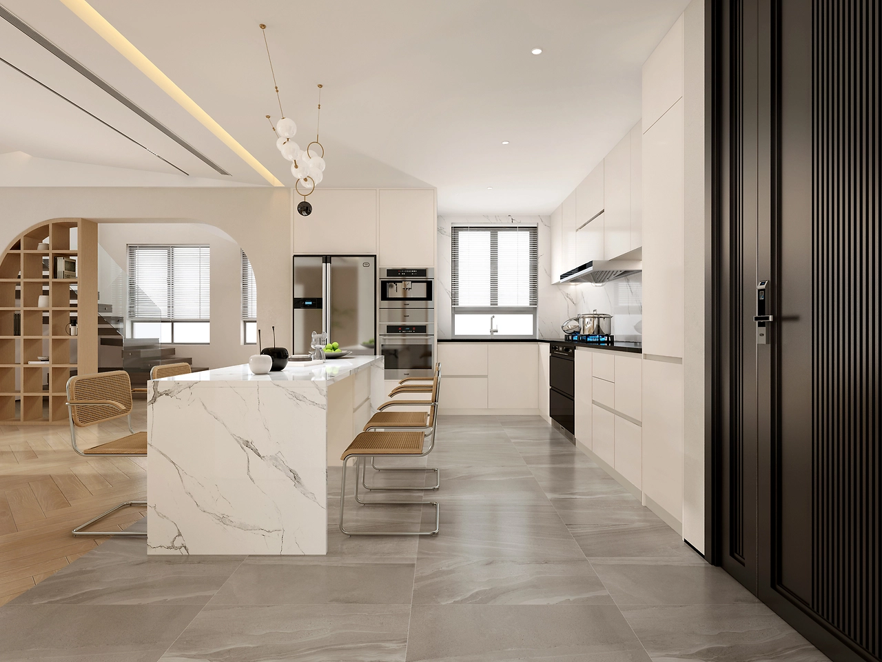 Bộ giải pháp nội thất cho nhà phố 3 tầng - Khoa học & tiện dụng 4 Bộ giải pháp nội thất cho nhà phố 3 tầng - Khoa học & tiện dụng