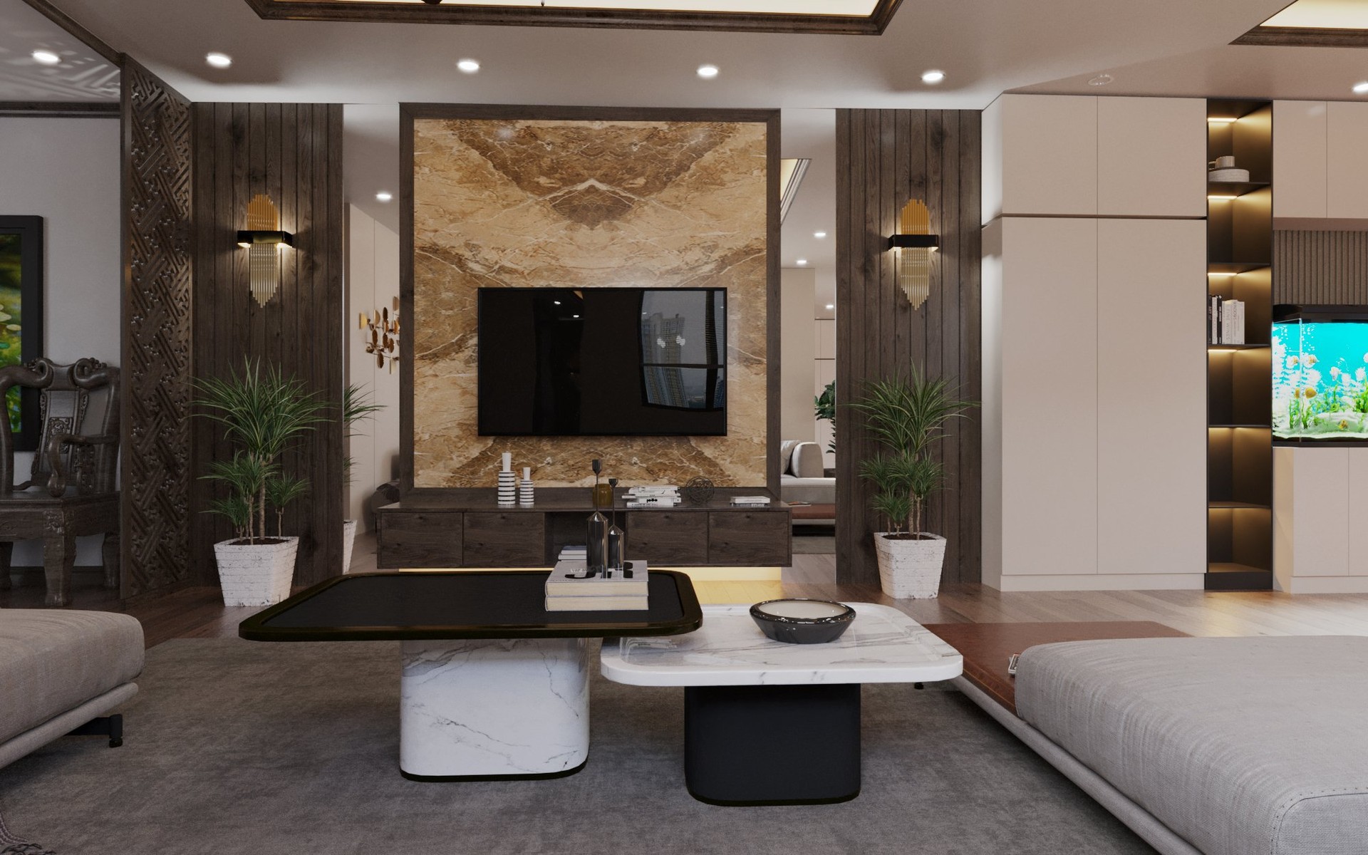 Thiết kế nhà phố nâng tầng hợp phong thủy chuẩn bền vững