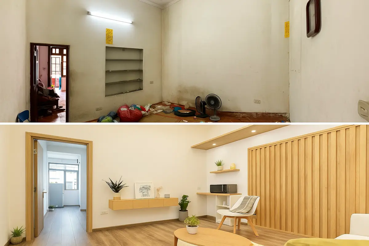 Không gian sống khô ráo, sạch đẹp sau cải tạo